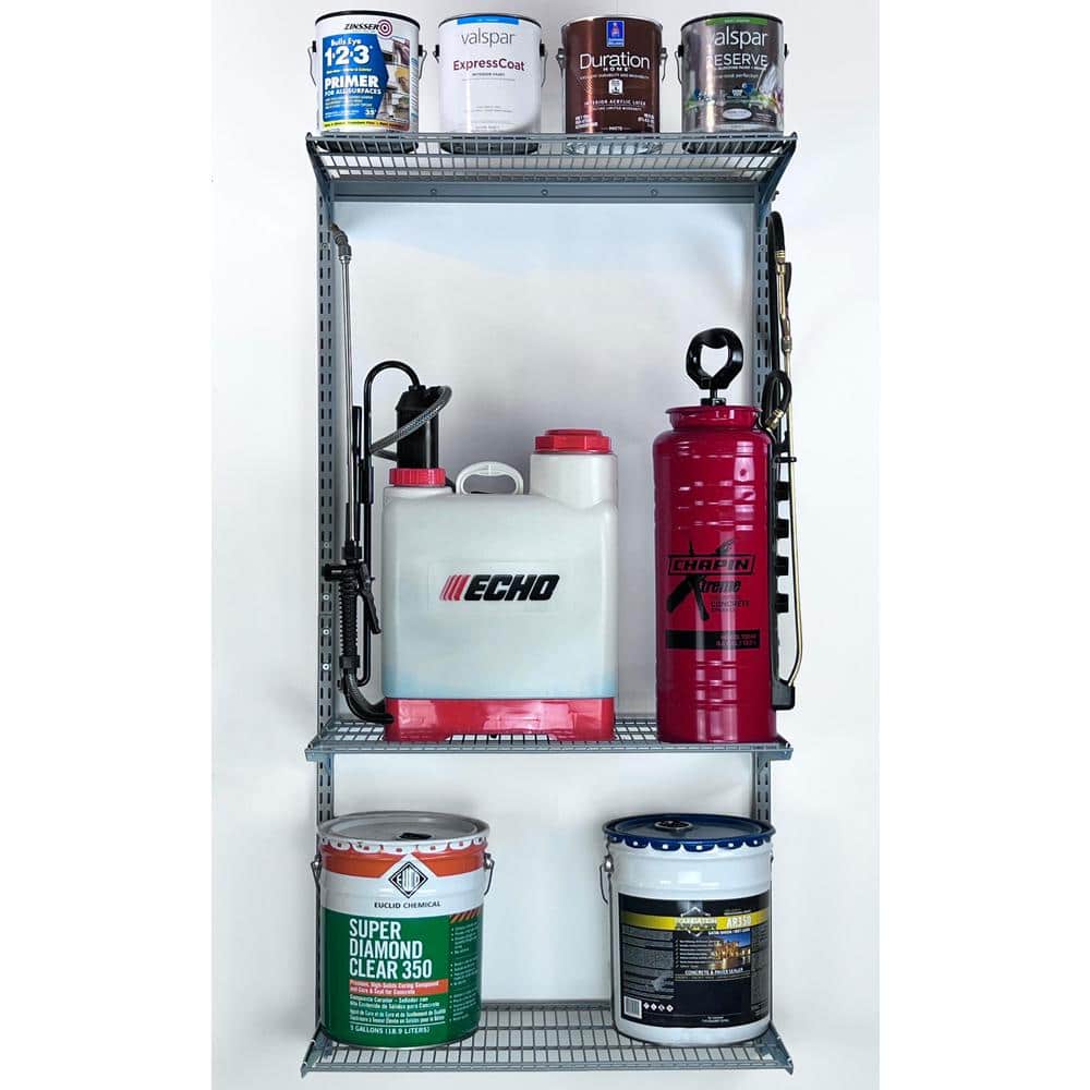 Gray Epoxy Coated Steel Heavy Duty Wire Shelf