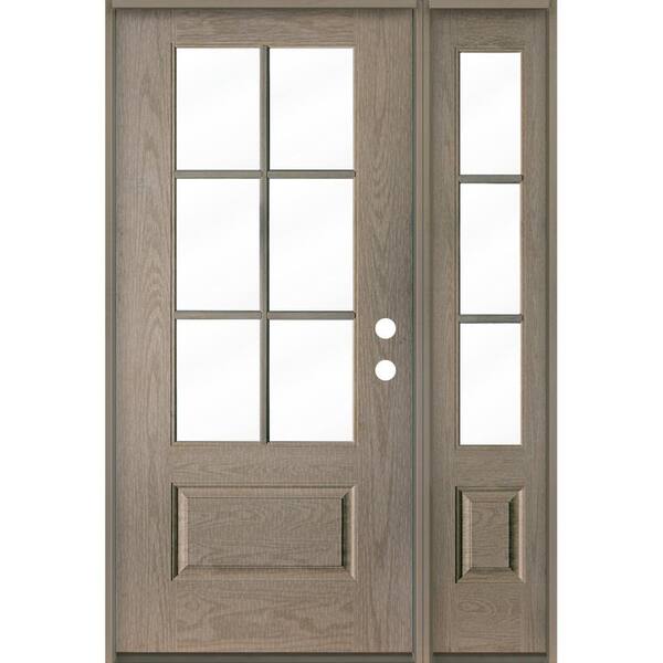 Reviews for Krosswood Doors Farmhouse 50 in. x 80 in. 6Lite LeftHand