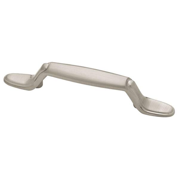 Liberty Liberty Decorative Spoon Foot 3 in. (76 mm) Satin Nickel Cabinet Drawer Pull