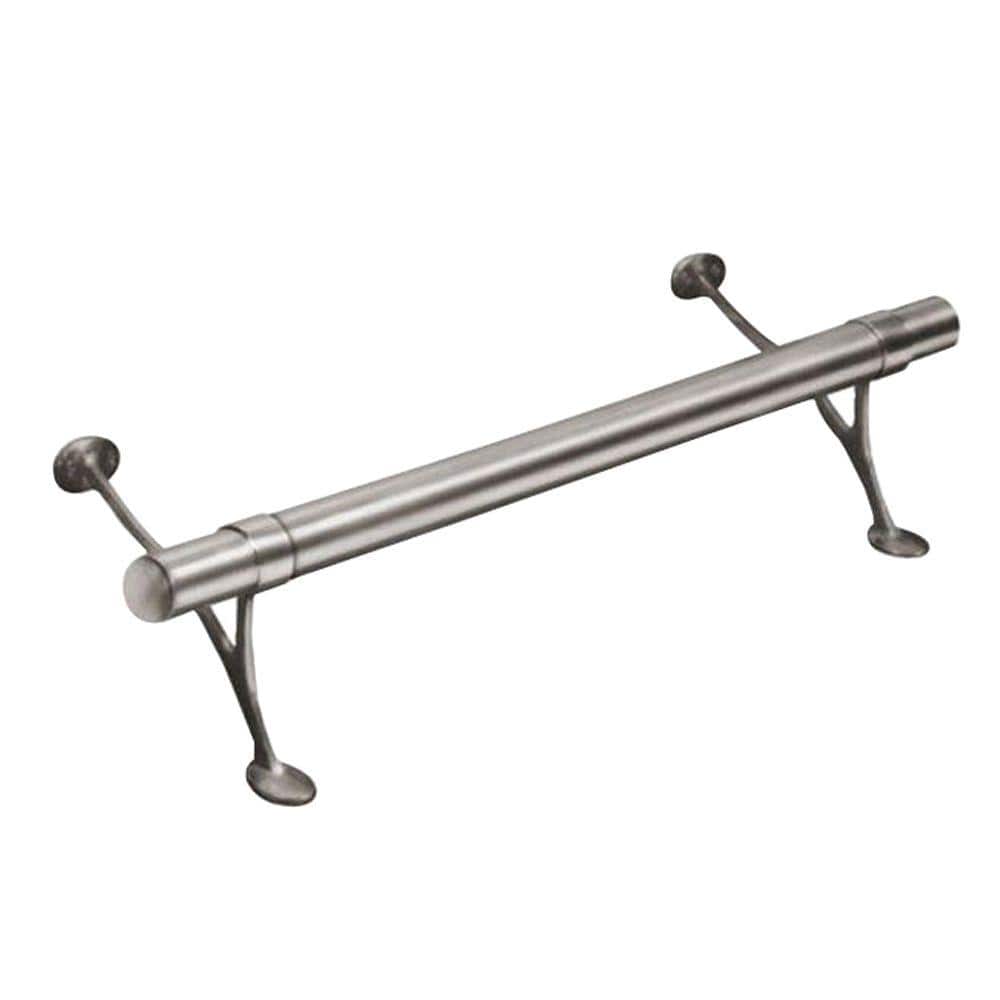 Lido Designs 2 Ft Satin Brushed Solid Stainless Steel Bar Foot Rail
