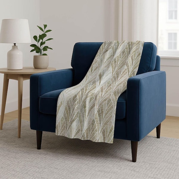 Premium Machine Washable ASB851 Khaki 50 in. x 70 in. Sherpa Throw Blanket