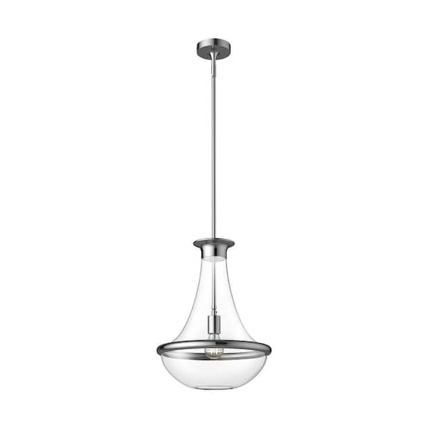 ALORA MOOD Marcel 10 in. 1 Light 60-Watt Chrome Pendant Light