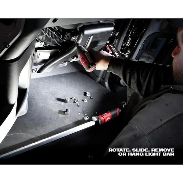 Milwaukee M12 12-Volt Lithium-Ion Cordless LED Underhood Light with M12 12-Volt Lithium-Ion CP High Output 2.5 Ah Battery Pack