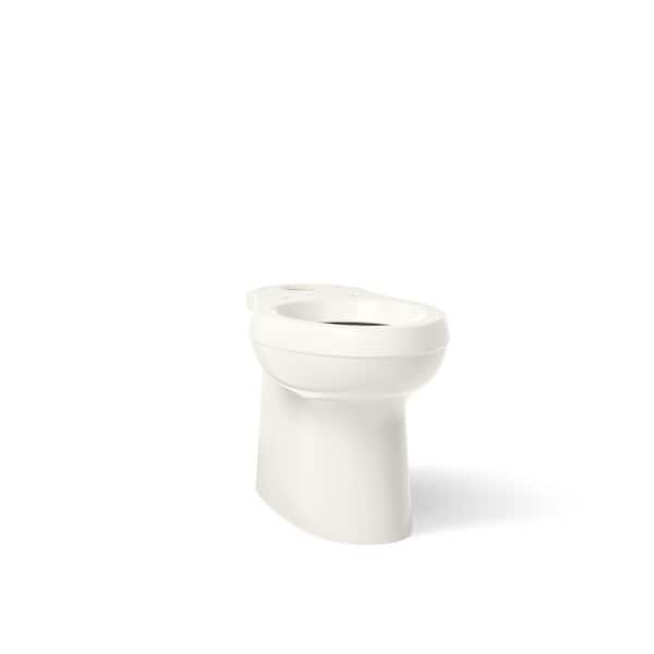 Cimarron 12 in. Rough In Elongated Chair Height Toilet Bowl Only with Skirted Trapway in Biscuit, Seat Not Included