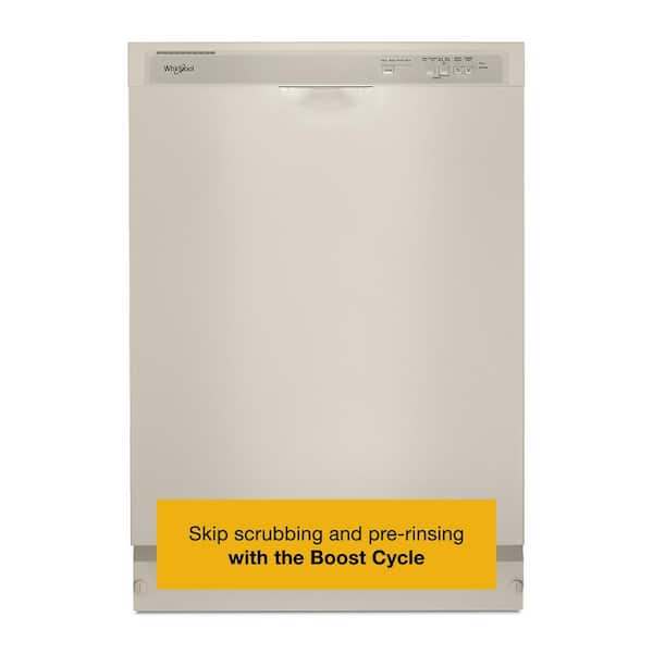 24 in. Front Built-In Tall Tub Dishwasher in Biscuit with 4-Cycles
