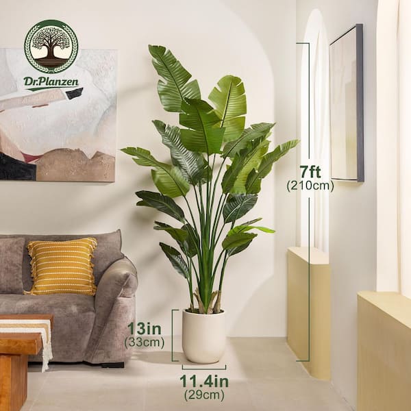 パリピシャンパン　tree with your ウルトラアクアパーリ DR.Planzen 7 ft. Artificial Bird of Paradise Tree with White