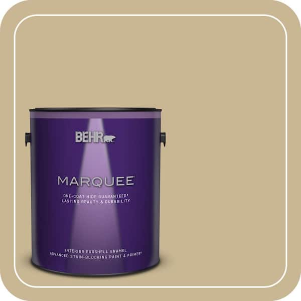 BEHR MARQUEE 1 gal. #MQ2-30 Spring Wheat One-Coat Hide Eggshell Enamel Interior Paint & Primer