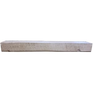 Boulder Innovations Solid Mantel 60 in. x 5 in. x 8 in. Rough Cut Fireplace Shelf