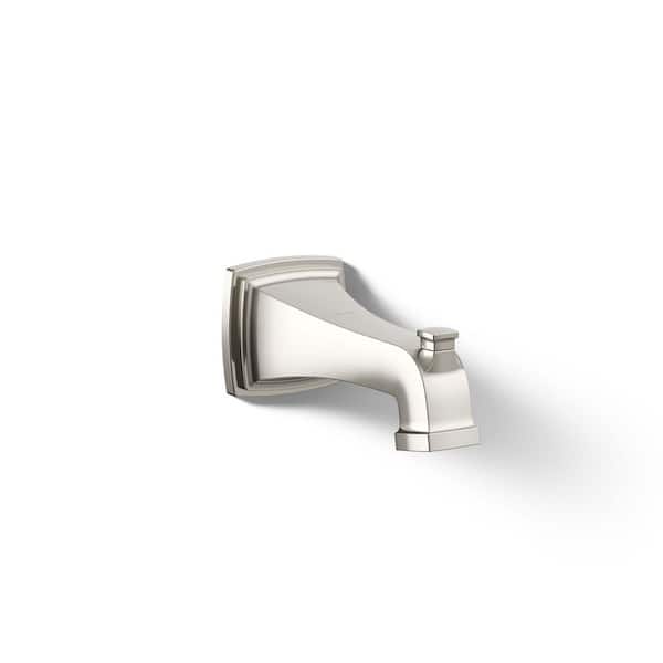 Riff Wall Mount Diverter Bath Spout, Vibrant Polished Nickel