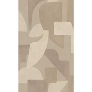 Neutral Modern Abstract Geometric Print Non-Woven Non-Pasted Textured Wallpaper 57 Sq. Ft.