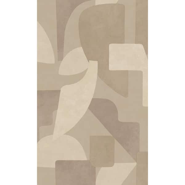 Walls Republic Neutral Modern Abstract Geometric Print Non-Woven Non-Pasted Textured Wallpaper 57 Sq. Ft.