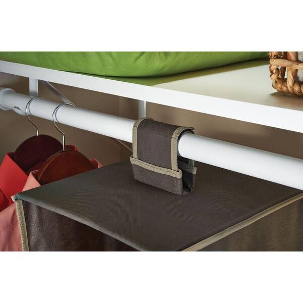 ClosetMaid 3145400 8 Shelf Wire Hanging Closet Nonwoven Fabric Organizer,  Brown, 1 Piece - Foods Co.