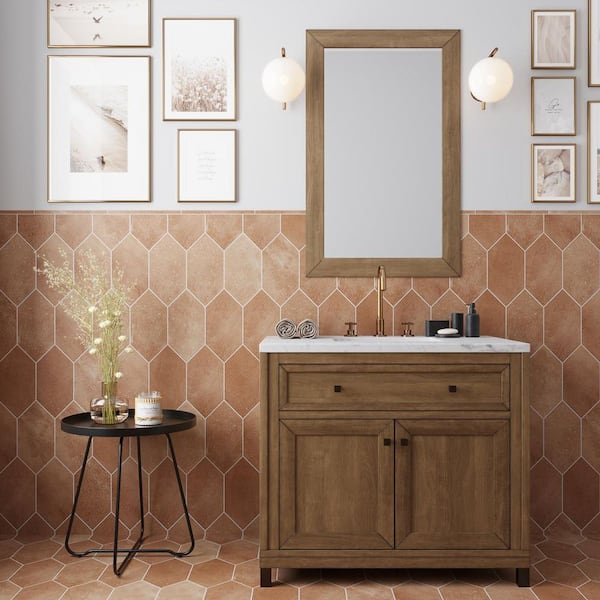 Terralis 0.6 in. x 12 in. Matte Terracotta Porcelain Bullnose Trim Wall and Floor Tile (0.5 sq. ft./Case) 10-Pack