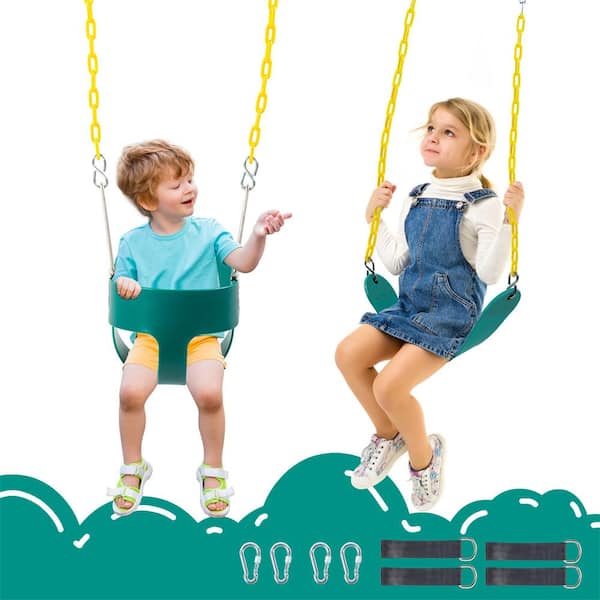 Karl home High Back Bucket Toddler Swing and Havy-Duty Strap