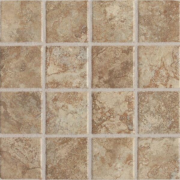 Daltile Del Monoco Tatiana Noce 13 in. x 13 in. x 8 mm Porcelain Mosaic Floor and Wall Tile