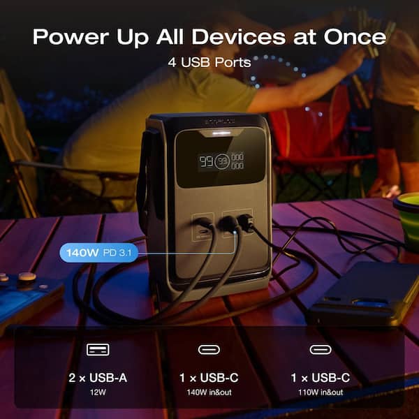 EcoFlow 192Wh TRAIL 200 DC Portable Power Station, 220-Watt Output