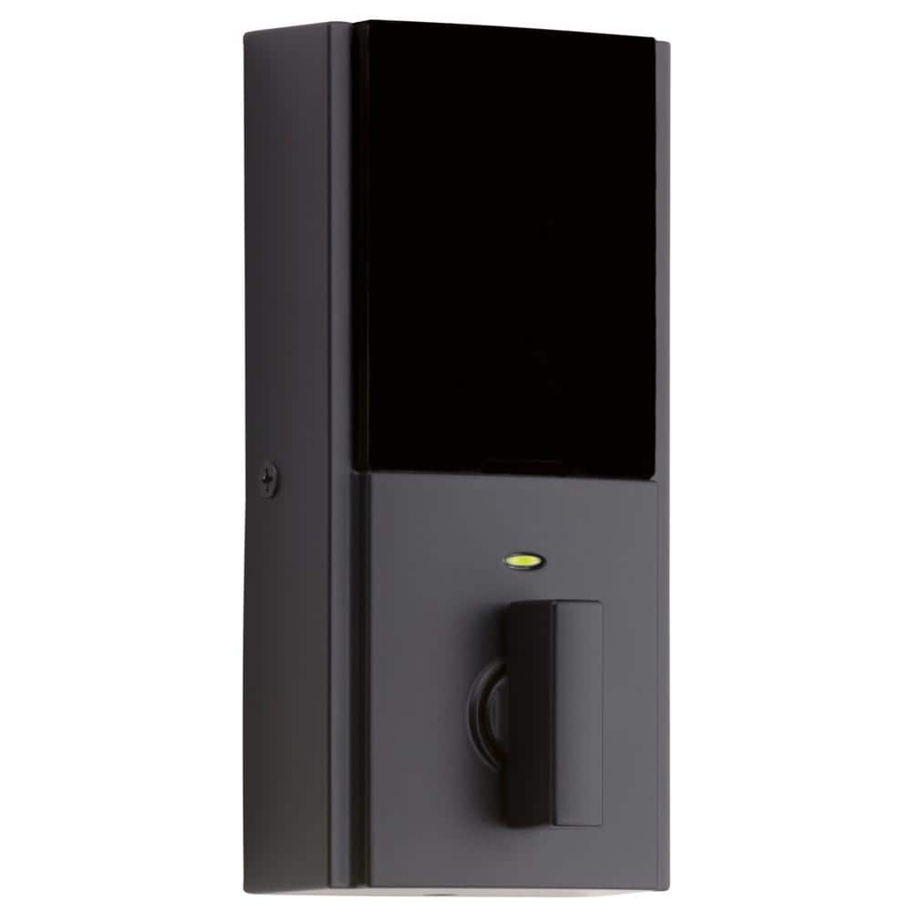 Matte Black Electronic Keypad Deadbolt with SmartKey Security
