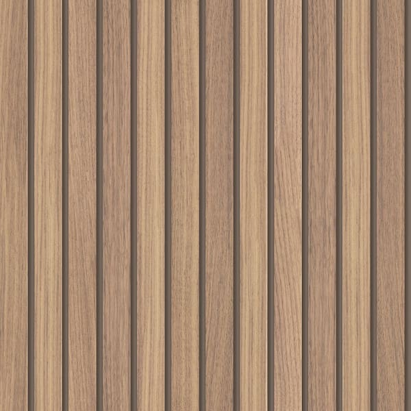TRANSFORM Transform Wooden Slats Natural Peel and Stick Wallpaper