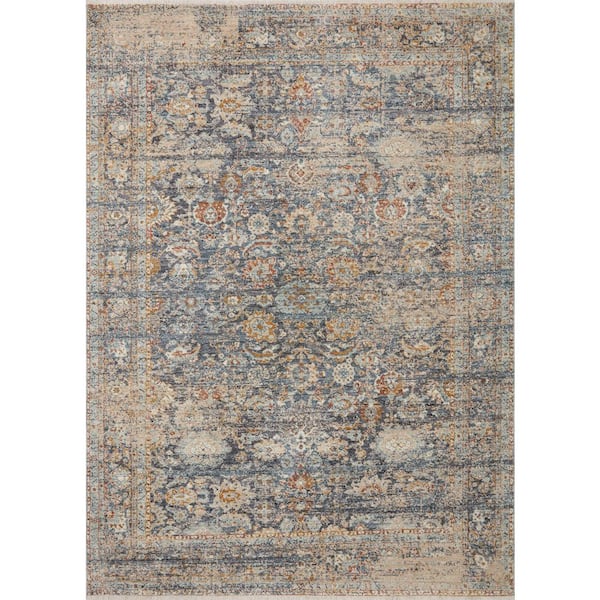 Angela Rose Blake 2 ft. x 3 ft. Navy / Multi Transitional Accent Rug
