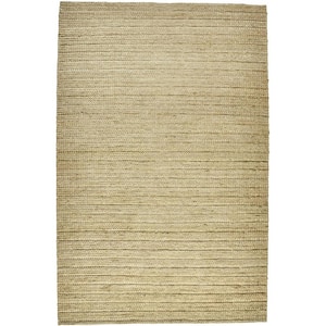 Tan Ivory and Taupe Solid Color 2 ft. x 3 ft. Area Rug