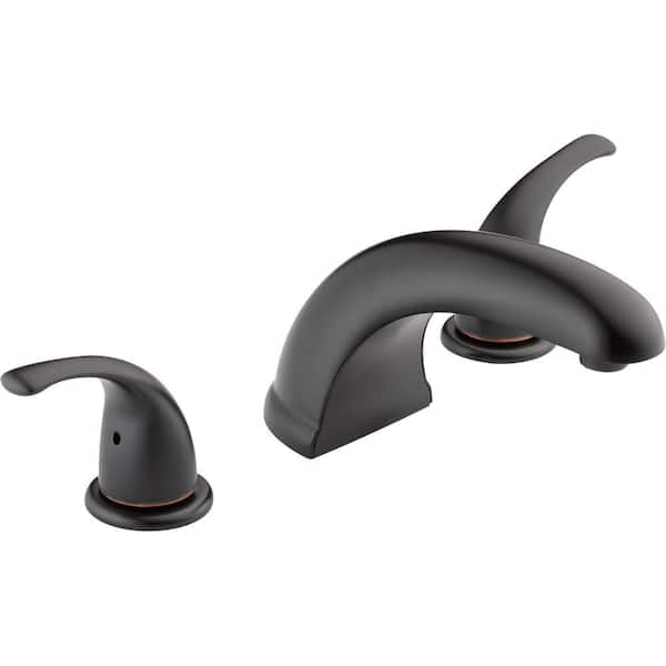 Peerless 2-Handle Deck-Mount Roman Tub Faucet Trim Kit in Oil Rubbed Bronze (Valve Not Included)