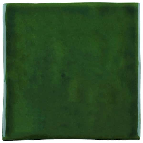 Merola Tile Viva Antic Verde 4 in. x 4 in. Ceramic Wall Tile (5.28 sq. ft./Case)