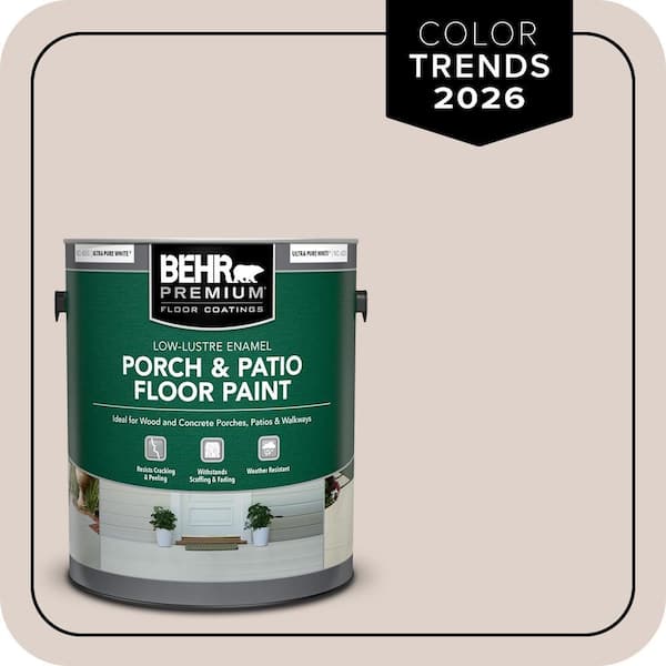BEHR PREMIUM 1 gal. #N150-1 Mocha Ice Low-Lustre Enamel Interior/Exterior Porch and Patio Floor Paint