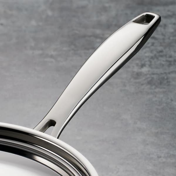 Tramontina 10 Gourmet Stainless Steel Tri-Ply-Clad Skillet Pan Made in  Brazil