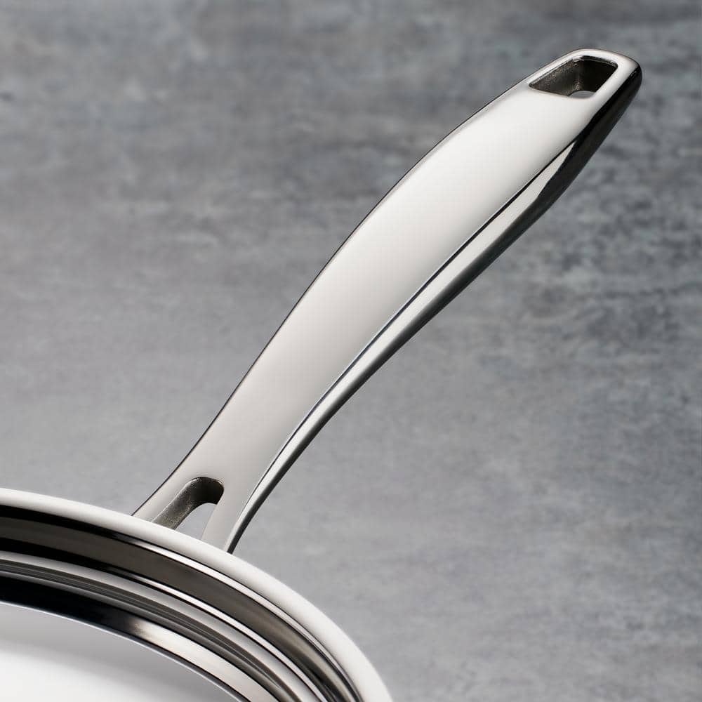 Tri-Ply Stainless Steel 12-Piece Cookware Set with Lids