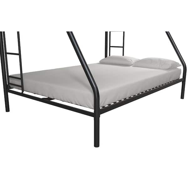 DHP Cindy Black Twin over Full Metal Bunk Bed DE94194 - The