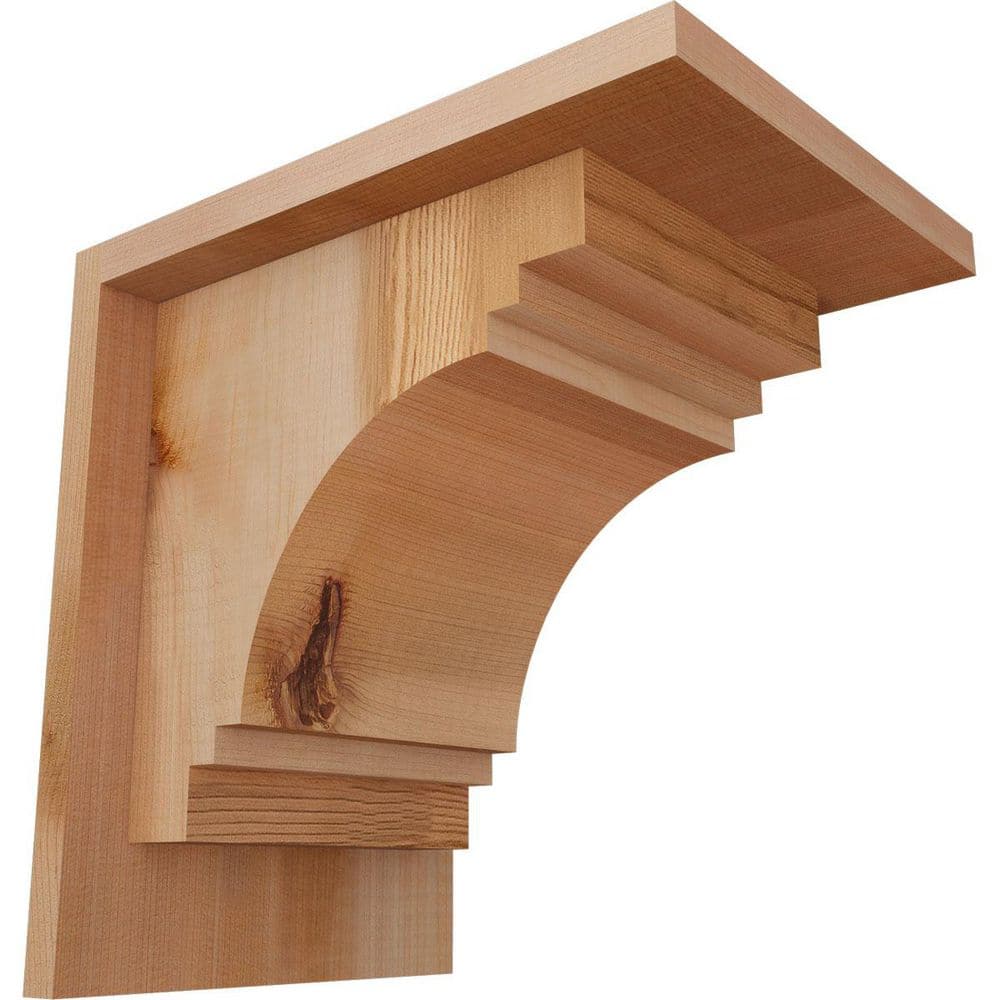 7-1/2 in. x 10 in. x 10 in. Western Red Cedar Pescadero Smooth Corbel with Backplate price history on PriceWatchPro