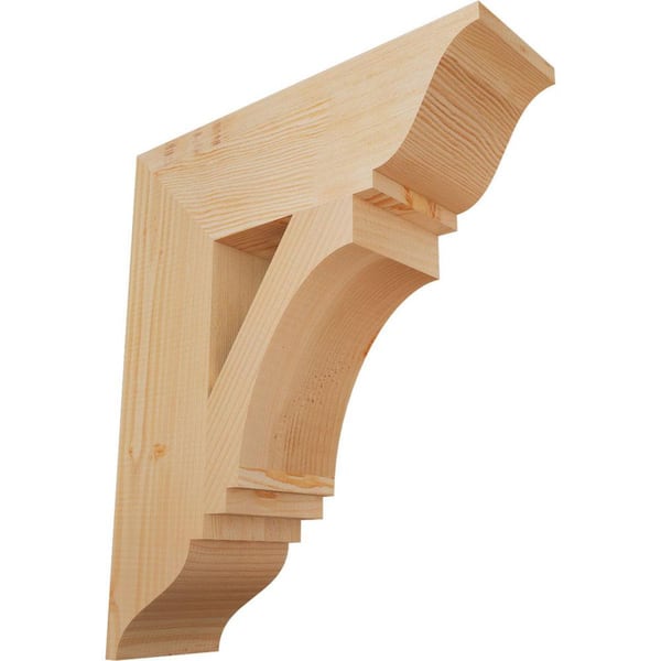 Ekena Millwork 5.5 in. x 24 in. x 20 in. Douglas Fir Imperial Traditional Smooth Bracket