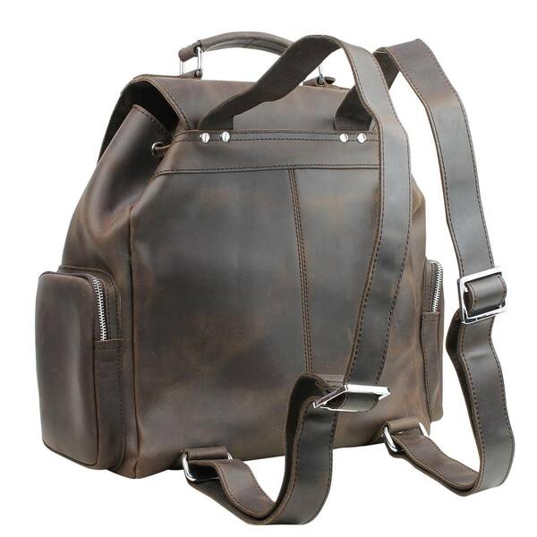 top grain leather backpack