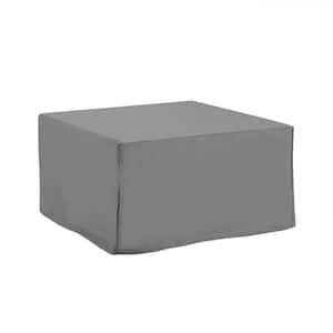 Outdoor Gray Square Table and Ottoman Furniture Cover