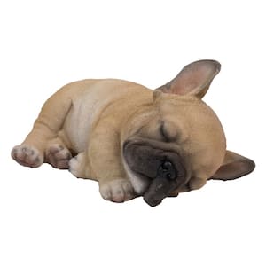 French Bulldog Puppy Sleeping on Side Statue