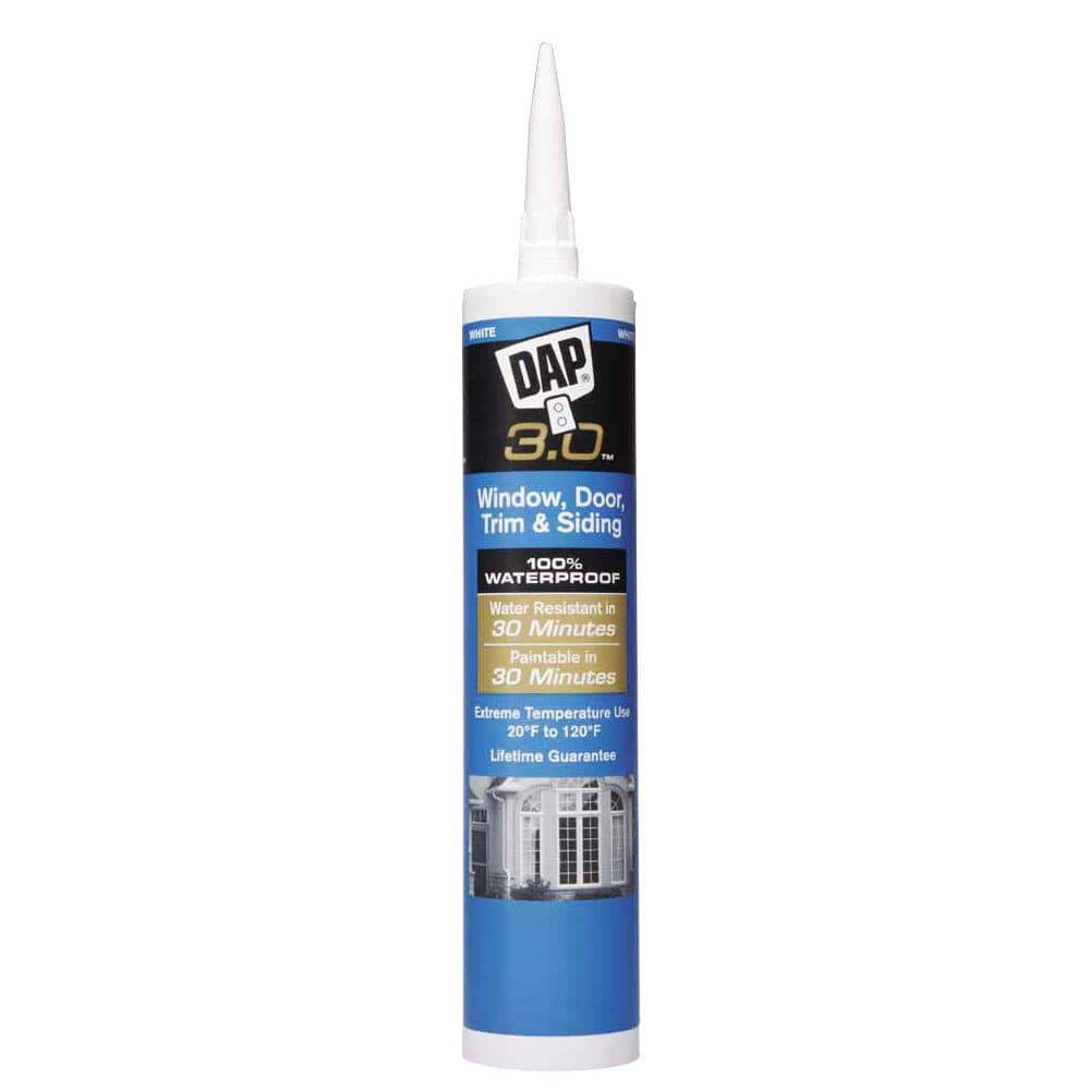 3.0 9 oz. White Exterior/Interior Window, Door, and Siding Sealant