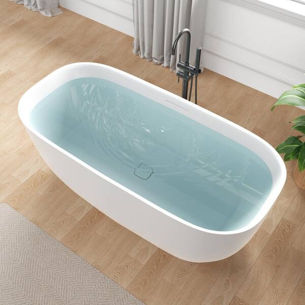 ANZZI Piete Series 68 x 32 Soaking Flat Bottom Freestanding
