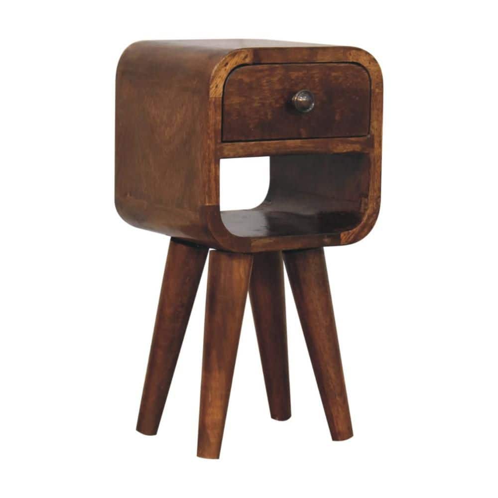 "16"" Chestnut Solid Wood Square One Drawer Nightstand" price history on PriceWatchPro