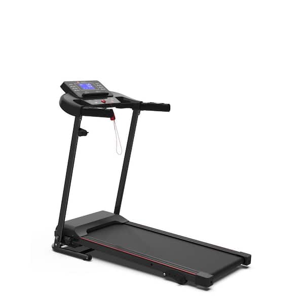 Tidoin 2.5 HP Multi-Function Foldable Electric Treadmill with Holder, Security Key and LCD Display