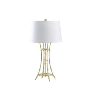 29.25 in. Gold Standard Light Bulb Bedside Table Lamp