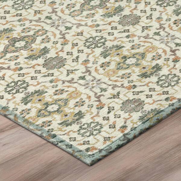 Chantille Machine Washable Indoor/Outdoor Abstract ACN2917 Cream 3 ft. x 5 ft. Area Rug