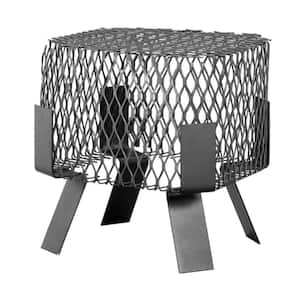 9 in. x 9 in. Spark Arrestor Bird and Squirrel Screen in Galvanized Black