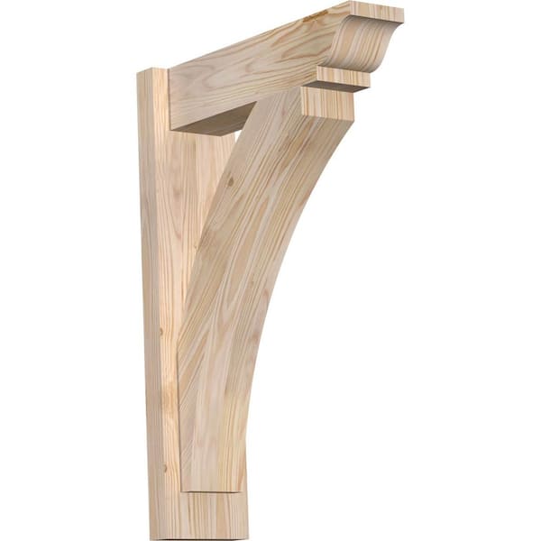 Ekena Millwork 6 in. x 26 in. x 18 in. Douglas Fir Thorton Traditional Smooth Outlooker