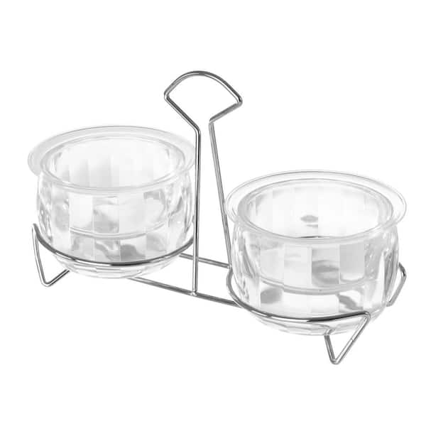 D and W Fine Pack 4 Cell with Center Dip Cup Platter -- 100 per Case.