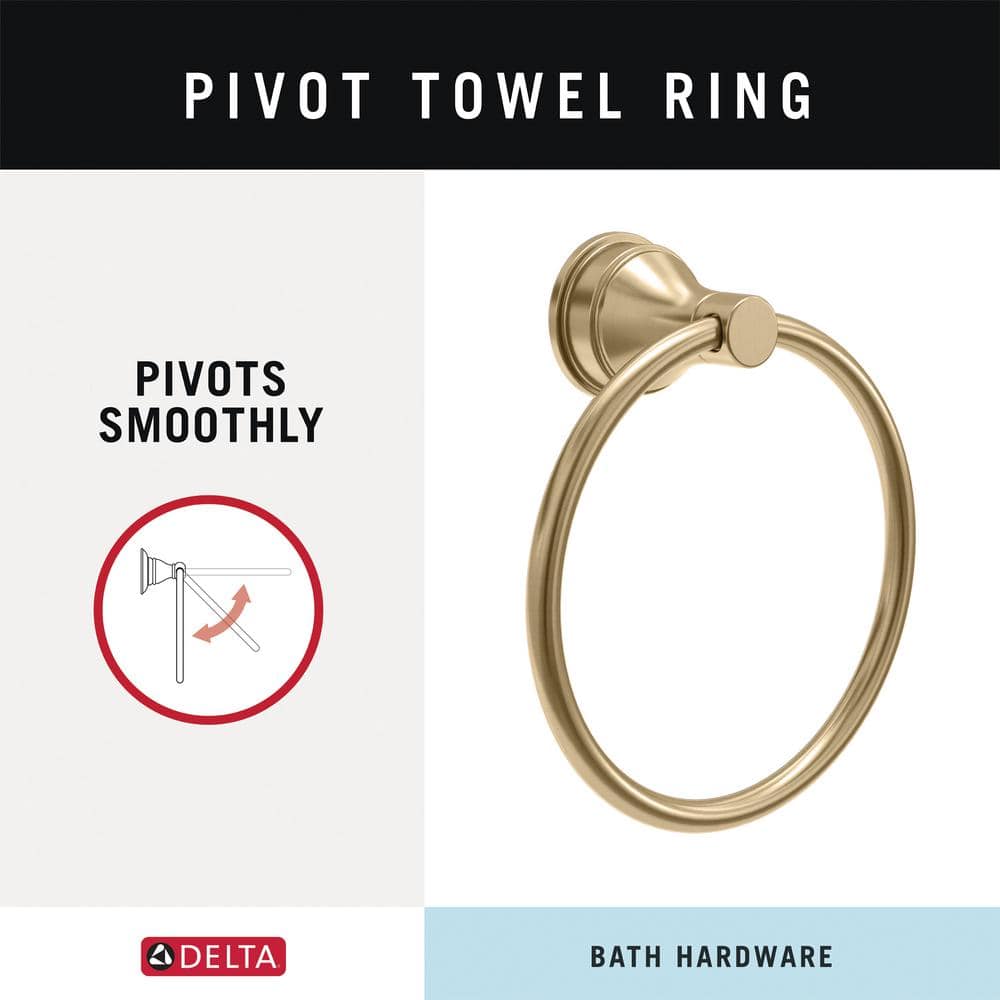 Champagne Bronze Wall Mounted Towel Ring
