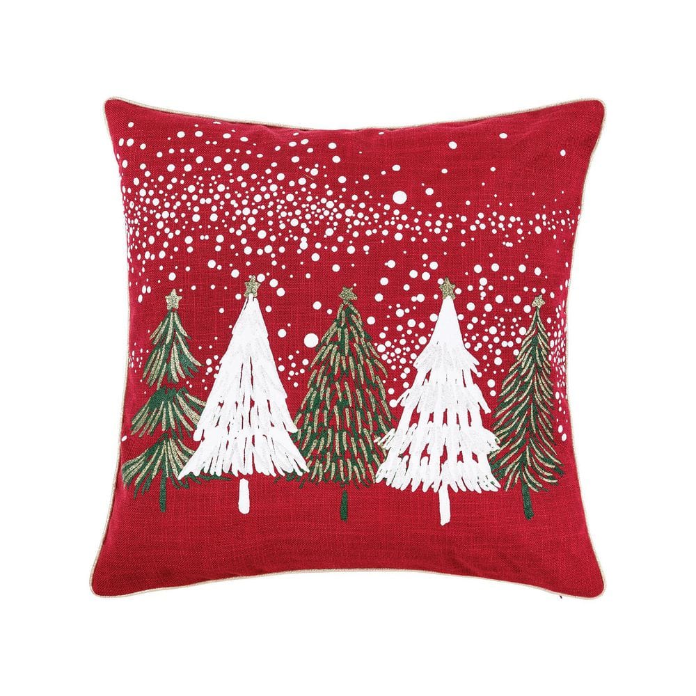 Christmas Red Snowman Landscaping Christmas Tree Bell Throw Pillow Cover  Home Sofa Cushion Cover Linen Blend Letters Car Pillow Home Pillow Insert  Not Included - Temu