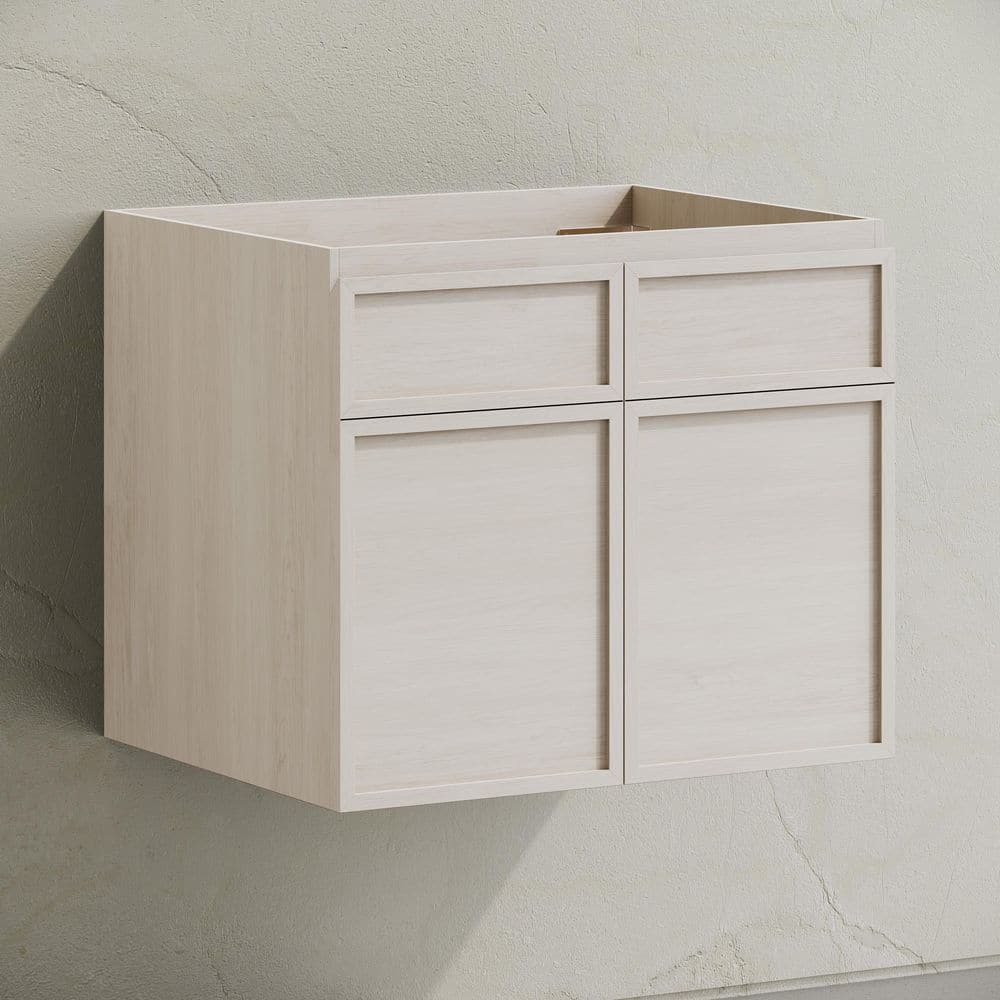 St. Tropez 24 in. Wall-Mounted Bath Vanity Cabinet without Top in White Oak price history on PriceWatchPro