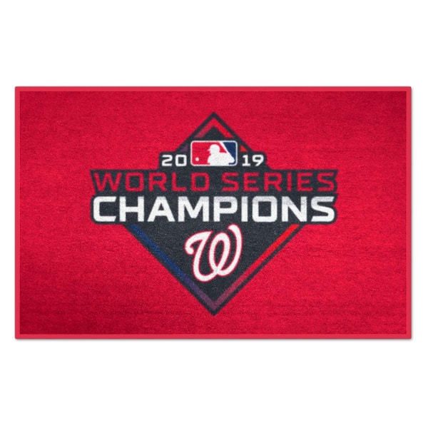 FANMATS Washington Nationals 2019 World Series Champions Red 1.5 ft. x 2.5 ft. Starter Area Rug