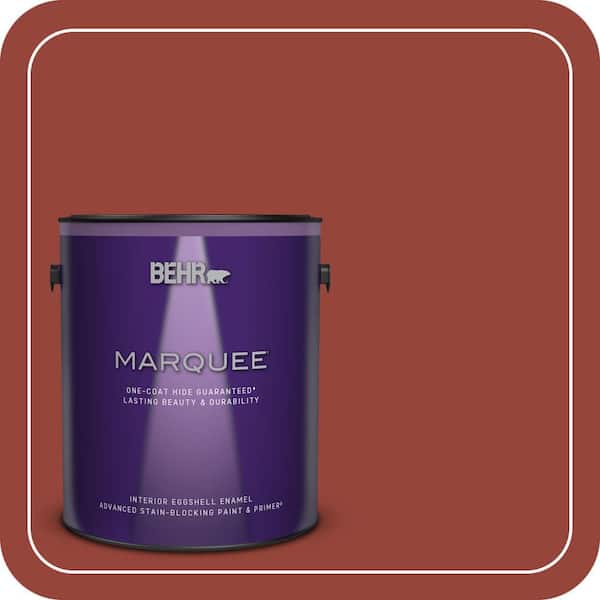 BEHR MARQUEE 1 gal. #PPU2-17 Morocco Red Eggshell Enamel Interior Paint & Primer