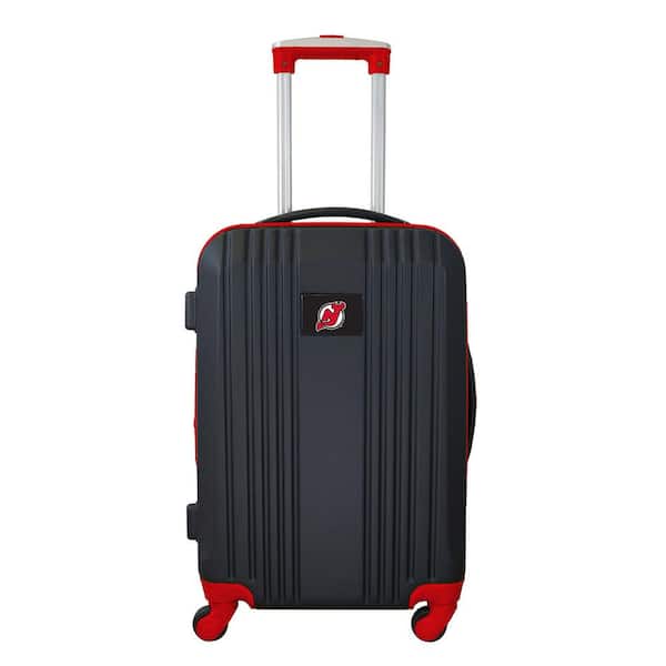 Denco NHL New Jersey Devils 21 in. Red Hardcase 2-Tone Luggage Carry-On Spinner Suitcase